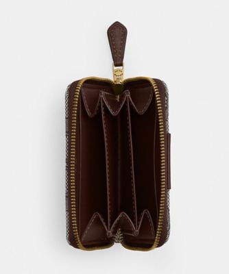 【COACH】スモールジップアラウンドウォレットジャカード COACH】スモールジップアラウンドウォレットジャカード
